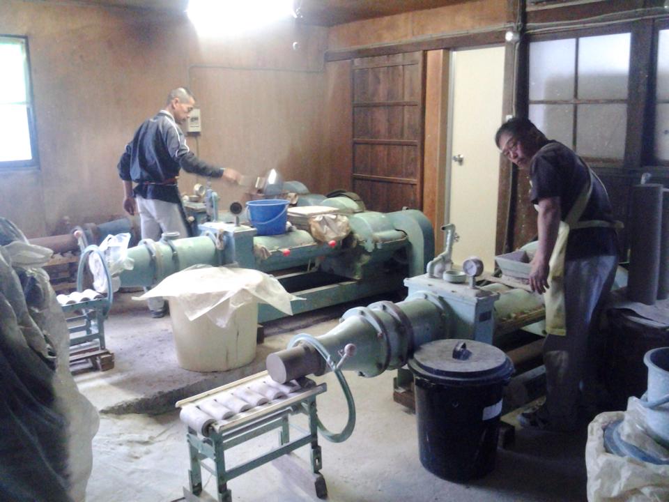 Machines for clay kneading process